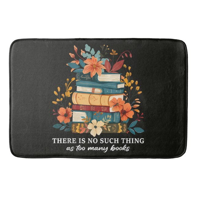 Tapis De Bain Il n'y a pas trop de livres (Devant)