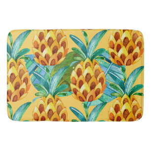 Tapis De Bain Île Tropical Gold Pineapple