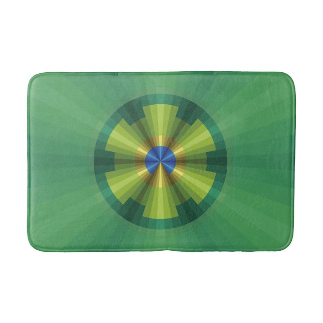 Tapis de bain Illusion de paon (Devant)
