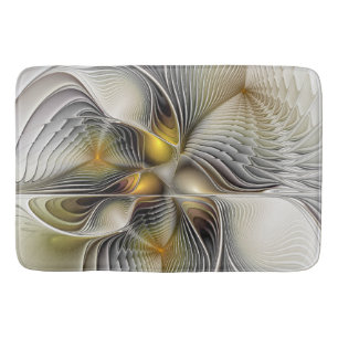 Tapis De Bain Illusion Optique Abstrait 3D Fractal Avec Profonde