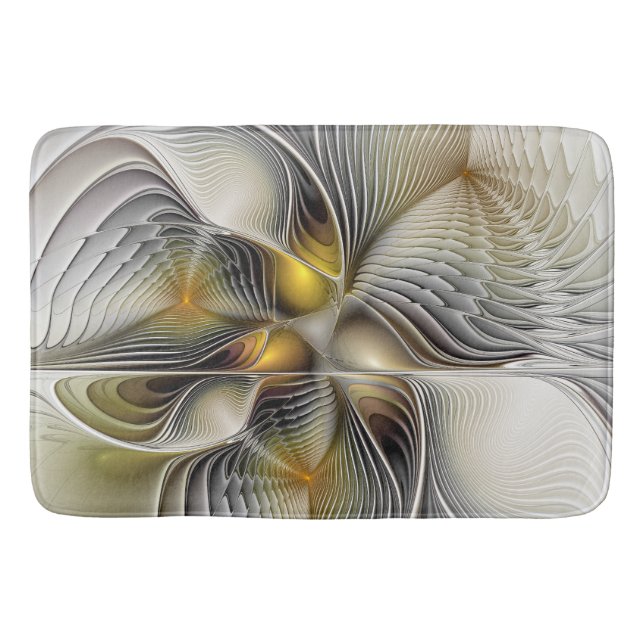 Tapis De Bain Illusion Optique Abstrait 3D Fractal Avec Profonde (Devant)