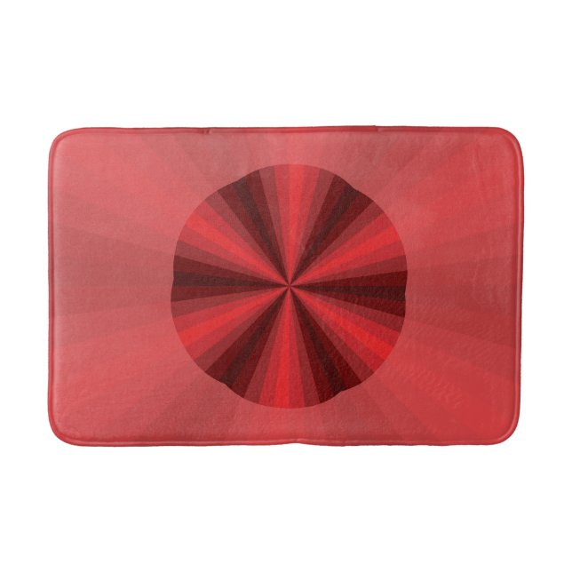 Tapis De Bain Illusion optique Mat Bain Rouge (Devant)