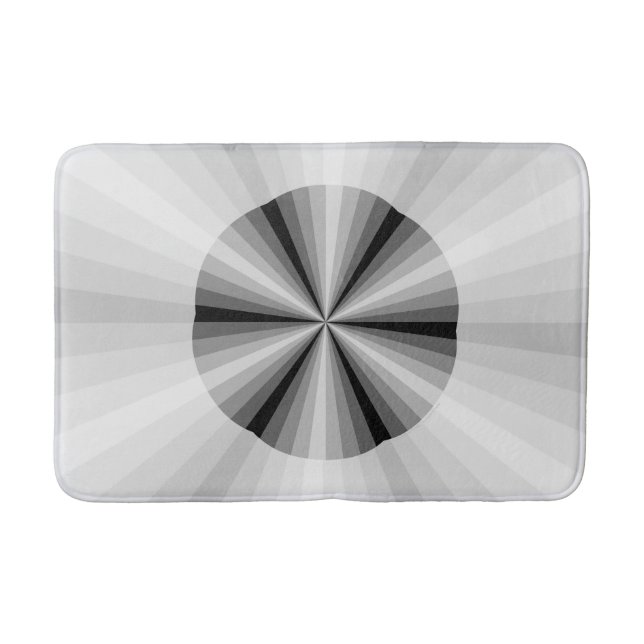 Tapis De Bain Illusion optique Mat de bain noir (Devant)