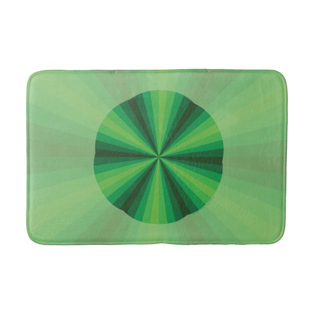Tapis De Bain Illusion optique Mat de bain vert (Devant)