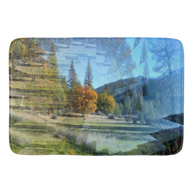 Tapis De Bain Illusions en montagne..... (Devant)