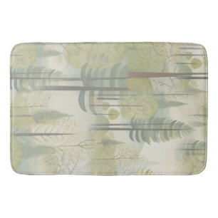 Tapis De Bain Illustration artistique des pins dans un style mod