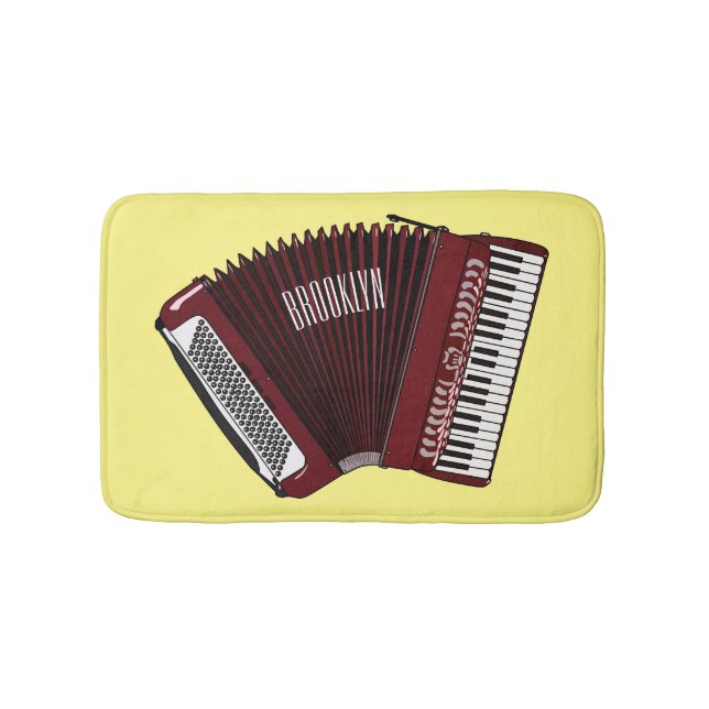 Tapis De Bain Illustration d'accordion (Devant)