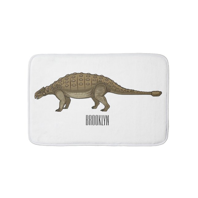 Tapis De Bain Illustration d'Ankylosaurus (Devant)