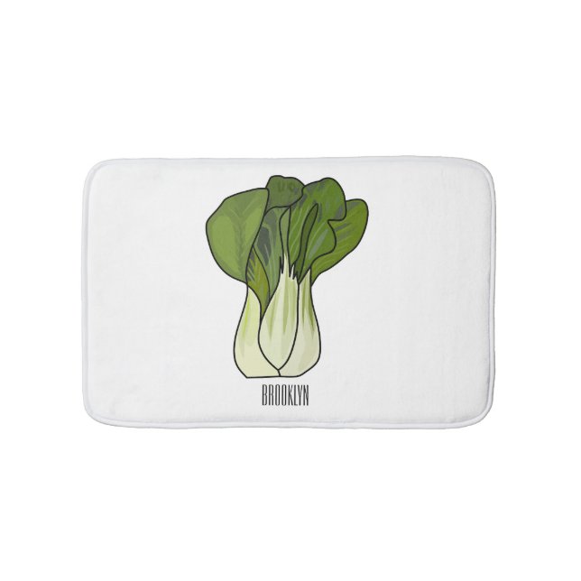 Tapis De Bain Illustration de Bok choy (Devant)
