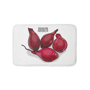 Tapis De Bain Illustration de dessin animé Shallot