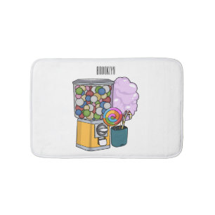 Tapis De Bain Illustration de dessin de bonbon