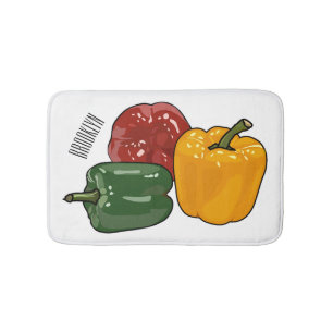 Tapis De Bain Illustration de dessin de Capsicum
