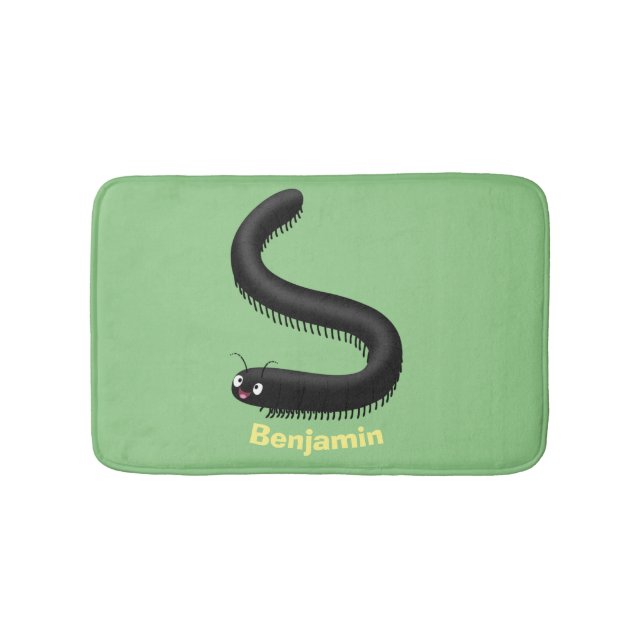 Tapis De Bain Illustration de dessin mignon millipede (Devant)