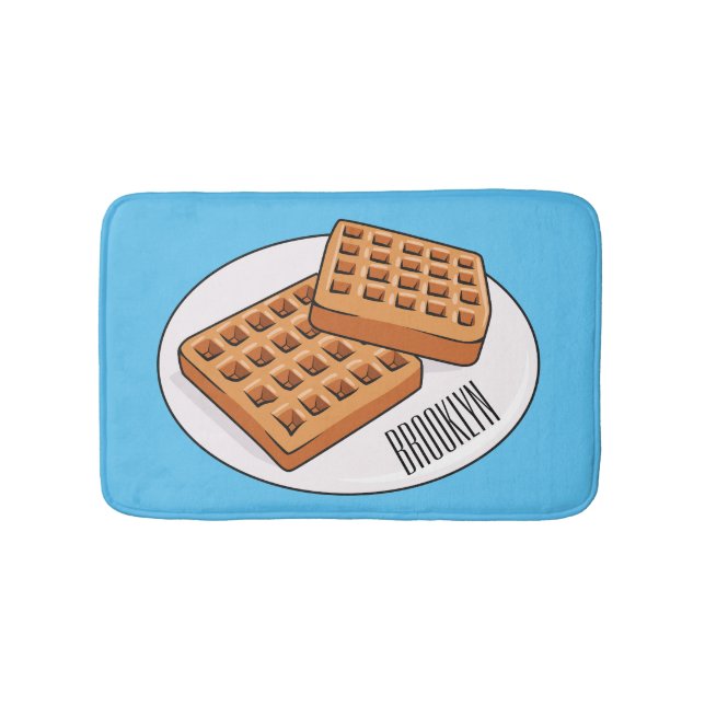 Tapis De Bain Illustration de gaufre (Devant)
