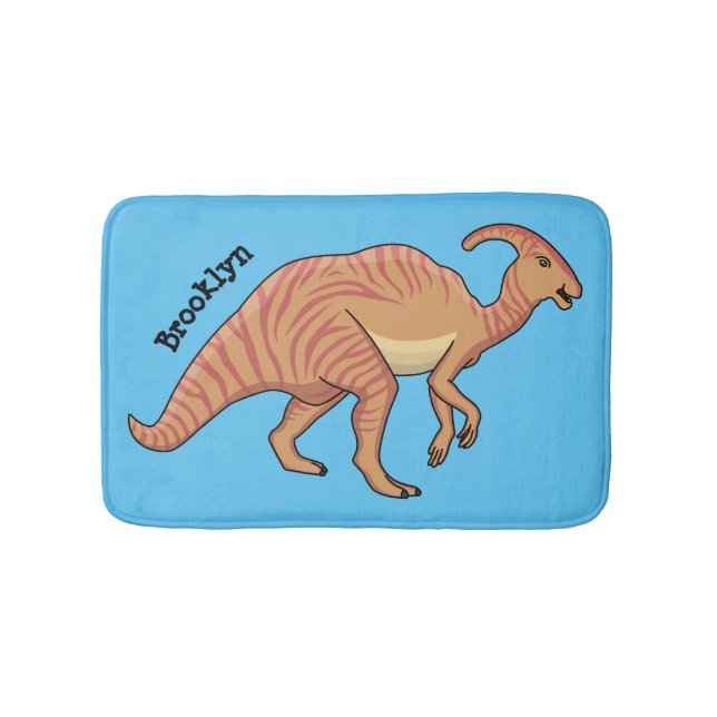 Tapis De Bain Illustration de la caricature de dinosaure du para
