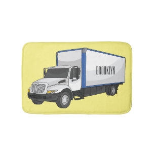 Tapis De Bain Illustration de la caricature du camion-boîte