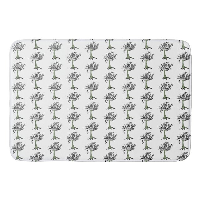 Tapis De Bain illustration de l'arbre de saule (Devant)