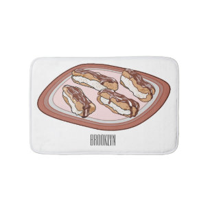 Tapis De Bain Illustration de l'éclair de chocolat