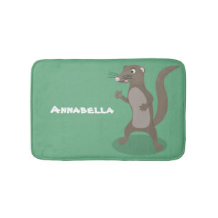 Tapis De Bain Illustration de mignonne mangouste