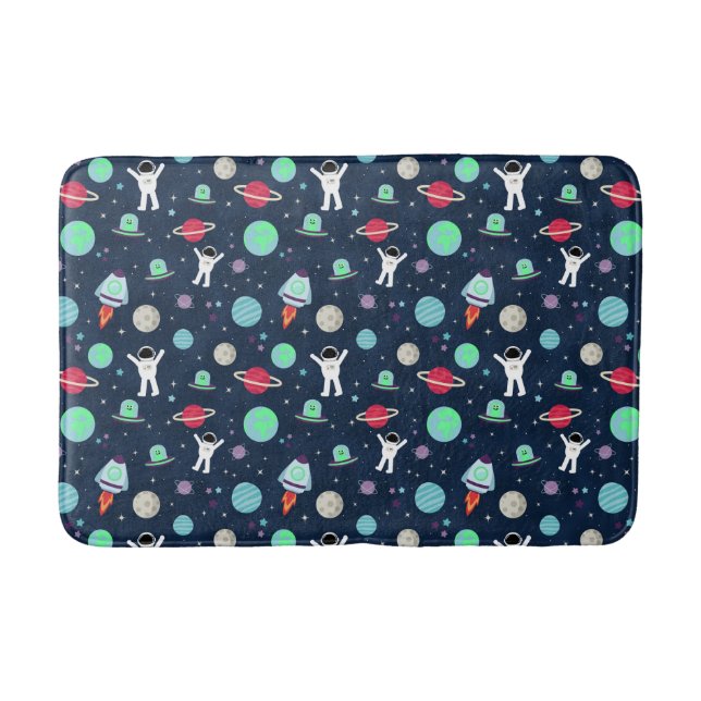 Tapis De Bain illustration de motif spatial (Devant)