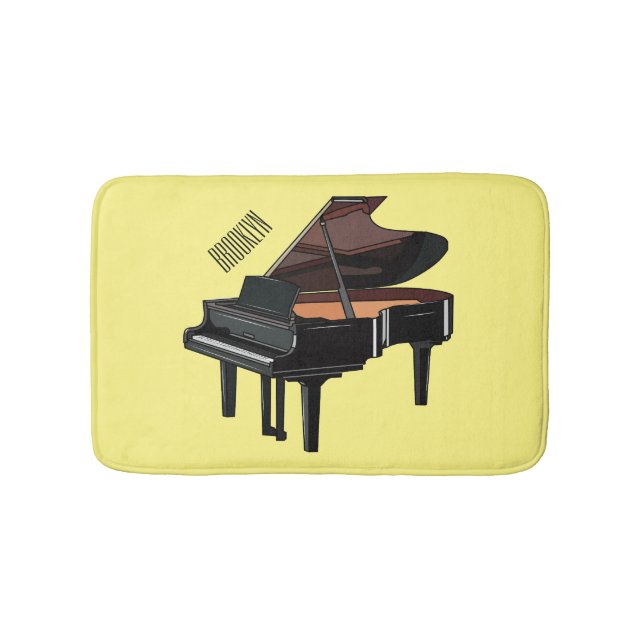 Tapis De Bain Illustration de piano (Devant)
