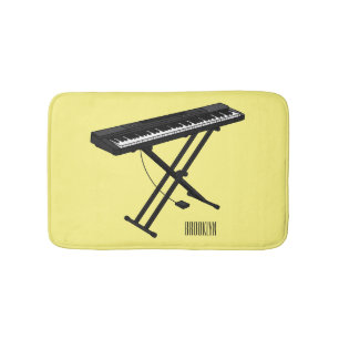 Tapis De Bain Illustration de piano clavier