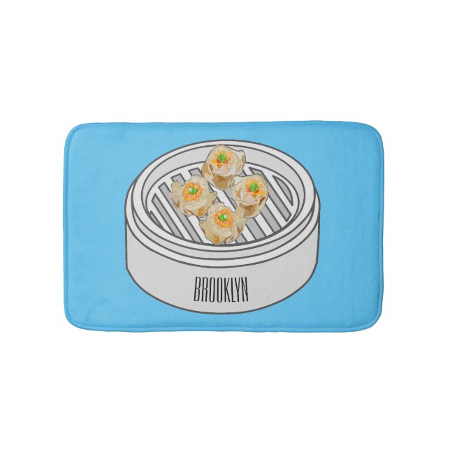 Tapis De Bain Illustration de Shumai dim sum (Devant)