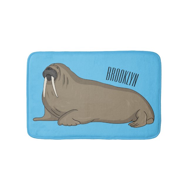 Tapis De Bain Illustration de Walrus (Devant)
