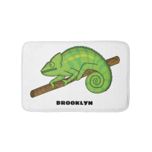 Tapis De Bain Illustration du caméléon de la parson