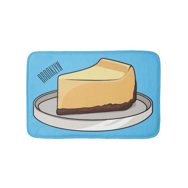 Tapis De Bain Illustration du dessin animé Cheesecake (Devant)