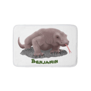 Tapis De Bain Illustration du dragon de Komodo