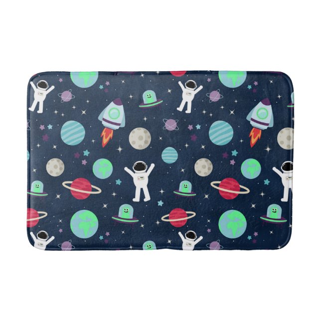 Tapis De Bain Illustration du Motif spatial (Devant)