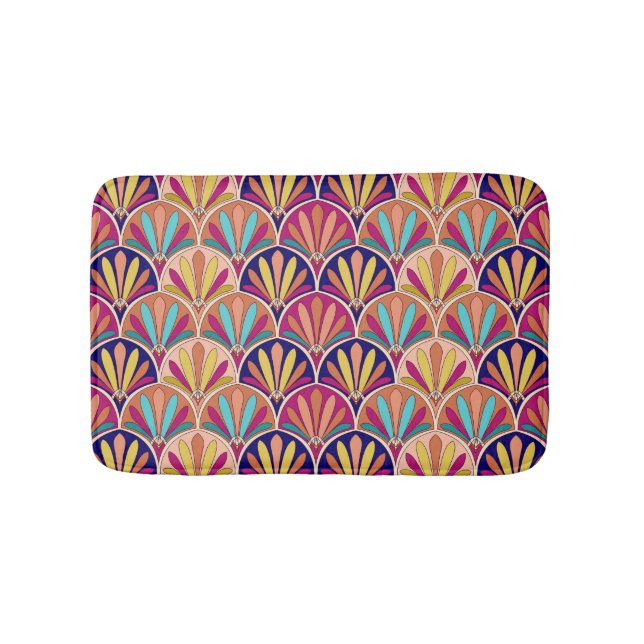 Tapis De Bain Illustration du textile traditionnel indien (Devant)
