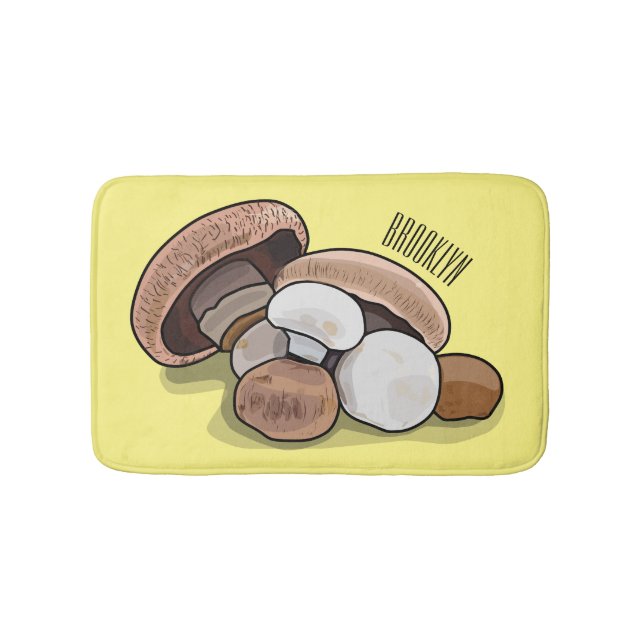 Tapis De Bain Illustration d'un champignon (Devant)