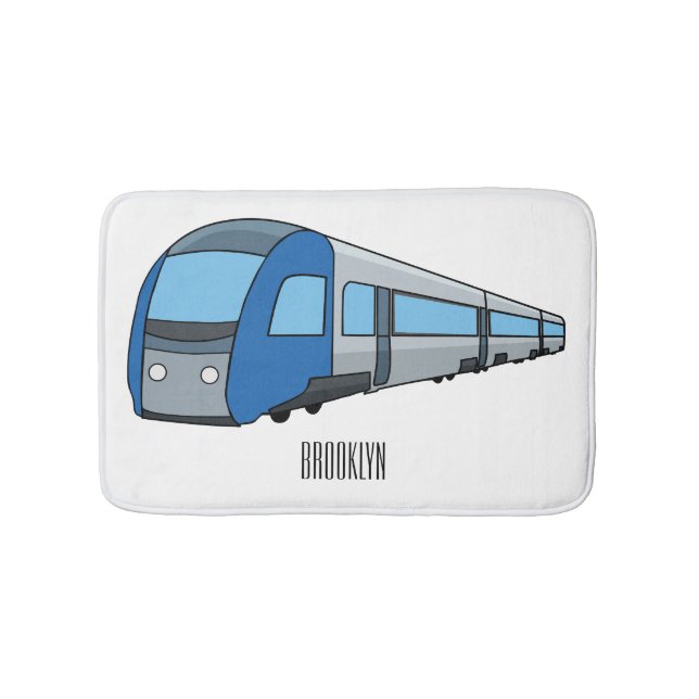 Tapis De Bain Illustration d'un train électrique (Devant)