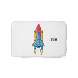 Tapis De Bain Illustration d'un vaisseau de fusées