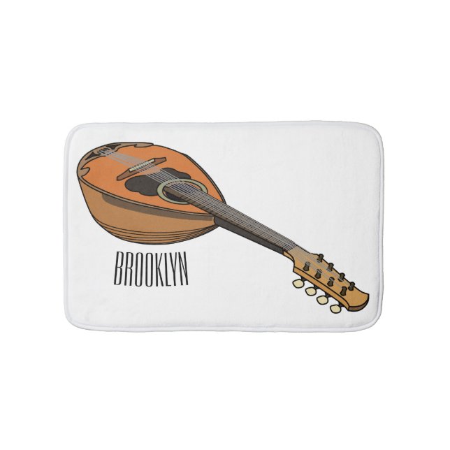 Tapis De Bain Illustration en mandoline (Devant)
