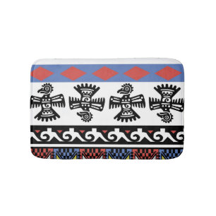 Tapis De Bain Illustration ethnique des Amérindiens