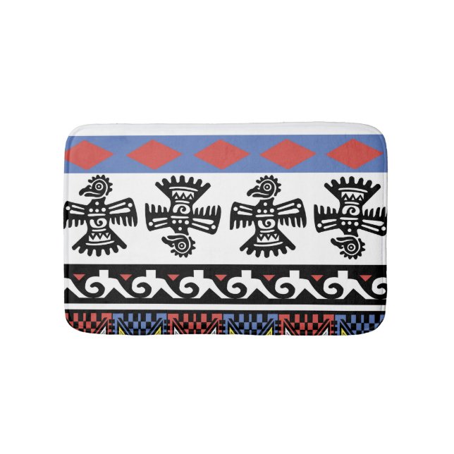 Tapis De Bain Illustration ethnique des Amérindiens (Devant)