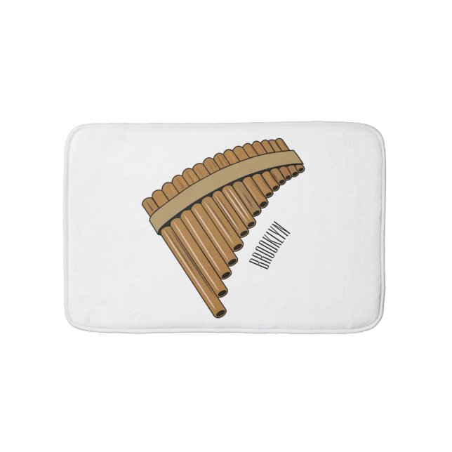 Tapis De Bain Illustration Pan flûte / panpipes (Devant)