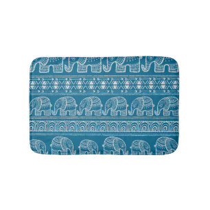 Tapis De Bain Illustration vintage du cadre éléphant