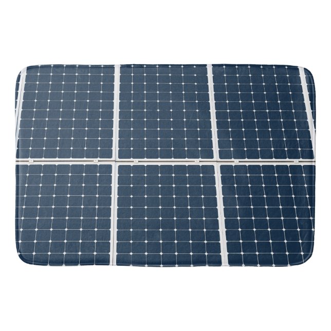 Tapis De Bain Image amusante d'un panneau solaire (Devant)
