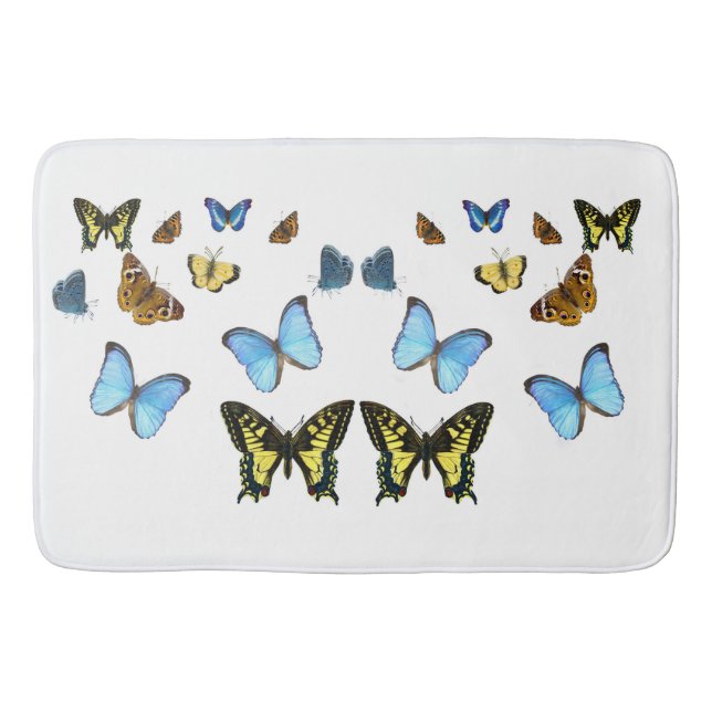 Tapis De Bain Image papillon pour gros bain-mat (Devant)