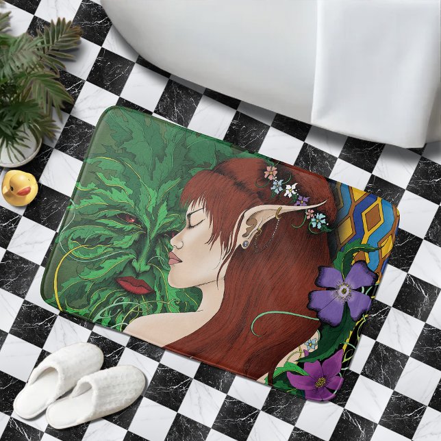 Tapis De Bain Imaginaire d'elfe vert (Créateur téléchargé)