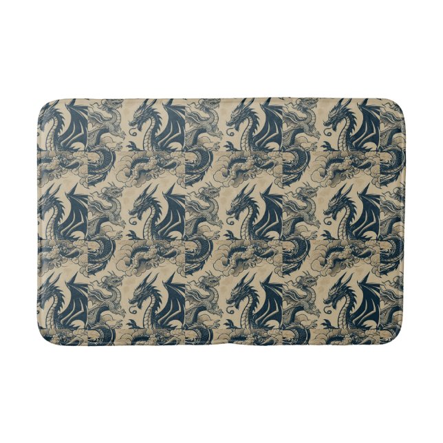 Tapis De Bain Imaginaire Dragons antiques (Devant)
