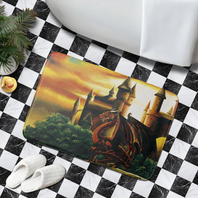 Tapis De Bain Imaginaire du château de Red Dragon (Créateur téléchargé)