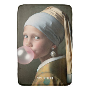 Tapis De Bain Imaginaire mignon bulle rose gomme