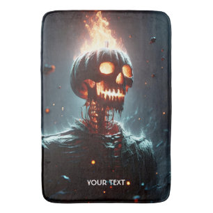 Tapis De Bain Imaginaire Mignonne lanterne Citrouille Halloween