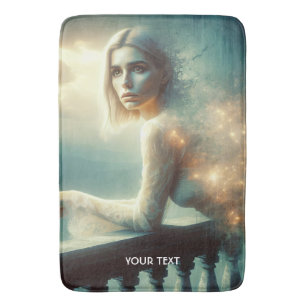 Tapis De Bain Imaginaire Nuit Mignonne Fille tristesse