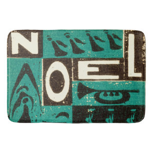 Tapis De Bain Impression bloc vert Noel